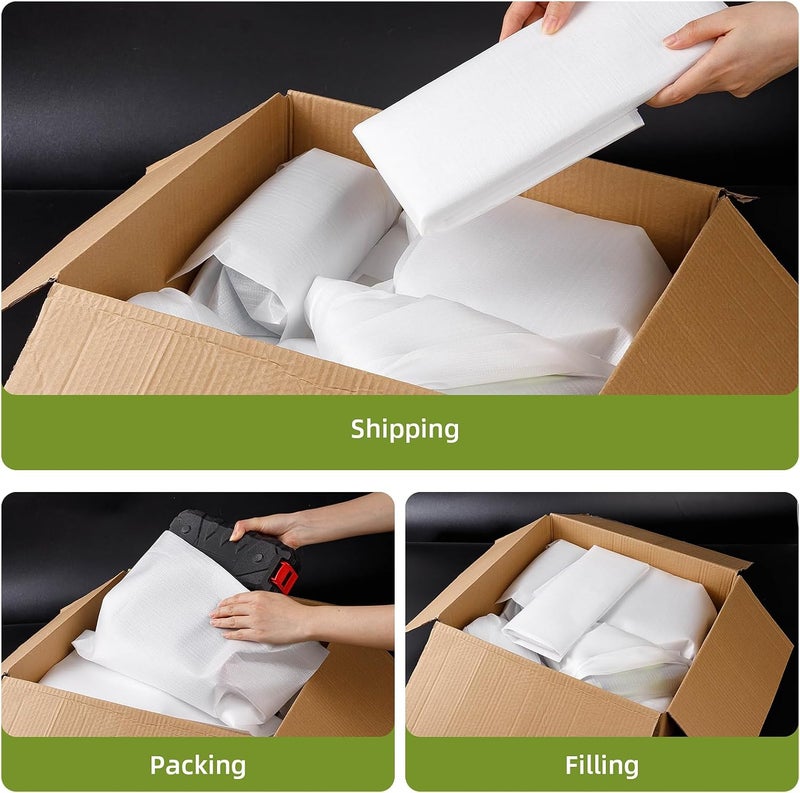 EPHECH 50PCS Foam Pouches 16x24Inch, Cushion Foam Wrap Pouches for Moving and Packing, Double PO Films Foam Wrap Pouches for Protect Large Dish, Book, Photo Frame, Canvas Artwork and Fragile Items - Image 5